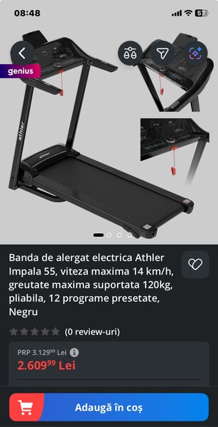 Banda de alergat de calitate, la pret foarte bun
